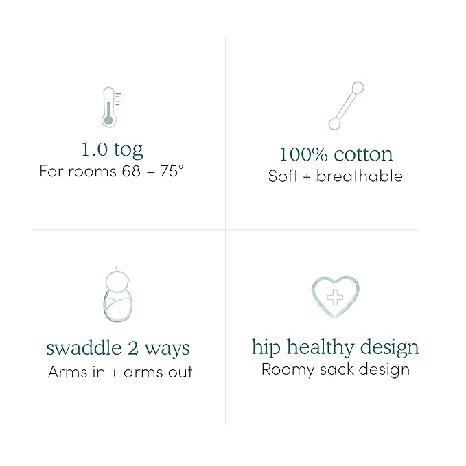 aden + anais, Cotton Knit Baby Wrap, Newborn Wearable Swaddle Blanket, 3 Pack, Stargaze, 0-3 Months