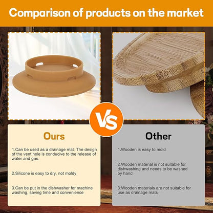 4 Pack Wine Glass Charcuterie Topper, Mini Charcuterie Boards for Wine Glass, Charcuterie Wine Glass Topper, Reusable Wine Glass Topper Coasters Plate for Family Gatherings and parties(yellow)