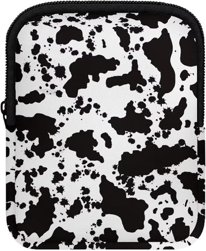 Water Bottle Pouch Cow Print Stanley Cup Pouches for 40oz Tumbler IceFlow Storage Pocket Stanley Phone Holder Gym Tumbler Accessories for Women