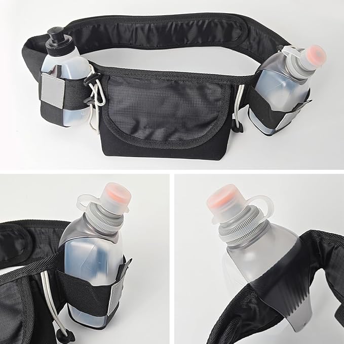 Sports Water Bottles 8.5 Ounce(250ml) &6 Ounce（175ml）,BPA Free for Running, Cycling, Walking, Indoor, Outdoor - 2 Pcs