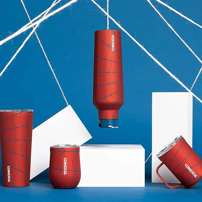 Corkcicle Spiderman Coffee Mug, Insulated Travel Coffee Cup with Lid, Stainless Steel, Spill Proof for Coffee, Tea, and Hot Cocoa, 16 oz
