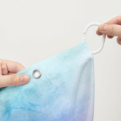 AILONEN Sea Turtle Shower Curtain for Kids Boys Girls,Cute Turtle Kids Bath Curtain Ocean Animal Tie Dye Shower Curtain 72" W*84" H Women Bathroom Curtain Polyester Waterproof Curtain with 12 Hooks