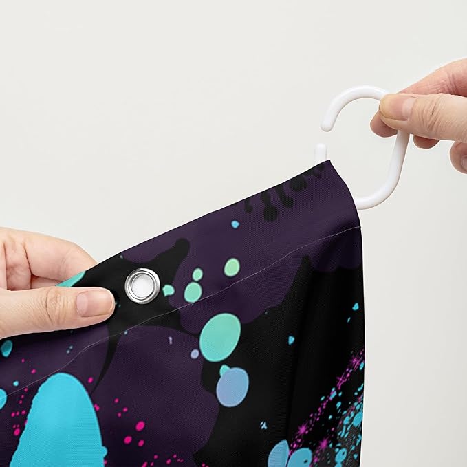 AILONEN Butterfly Shower Curtain for Girls Women 48" W*72" H Blue Butterfly Bathroom Decor,Beautiful Butterfly Bath Curtain Polyester Waterproof Bathroom Curtain with 12 Hooks