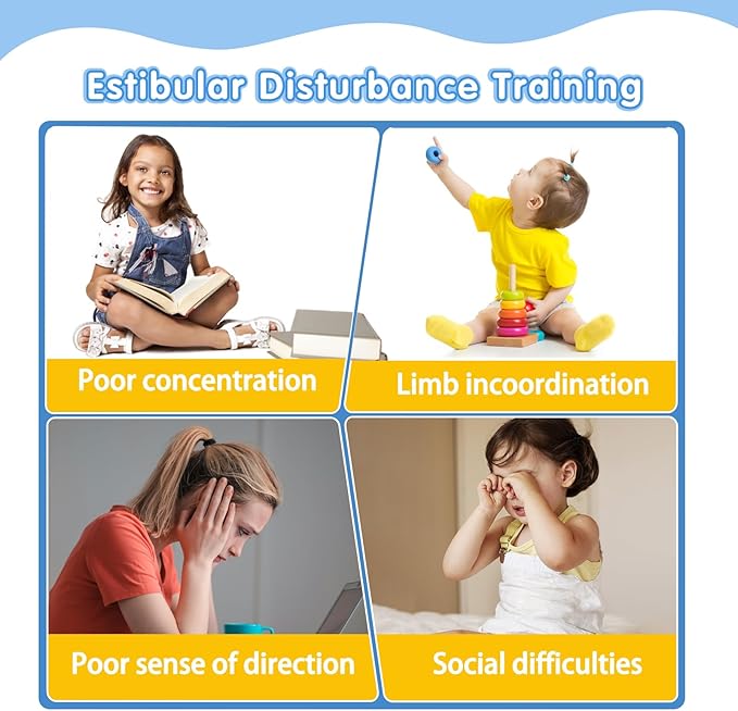 Autism Kids 360° Spinning Swivel Chair.Spinning Chair for Kids Sensory, Kids Swivel Chair Sensory, Sensory Toy Chair, Carousel Spin Sensory Chair, Training Body Coordination (Sky Blue)