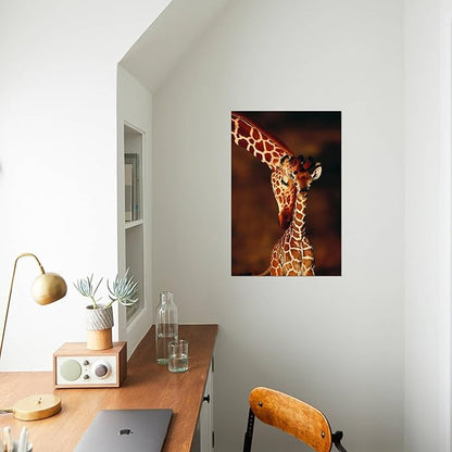 Wall Art Prints Giraffe and Baby by Lantern Press, Animals Decor, 16" x 24"