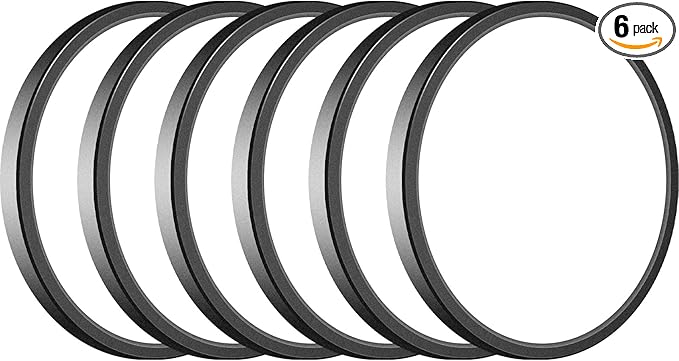 6PACK LED Flush Mount Ceiling Light Fixture Black, 9Inch 24Watt, 5000K Daylight Ultra Slim LED Ceiling Lamp for Living Room, Dining Room, Hallway,NOT-DIMMABLE