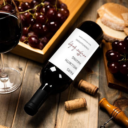 24 Pcs Funny Second Baby Announcement Wine Labels Pregnancy Announcement Wine Bottle Stickers Pairs Well With Having Another Baby Bottle Labels Pregnancy Announcements Gifts