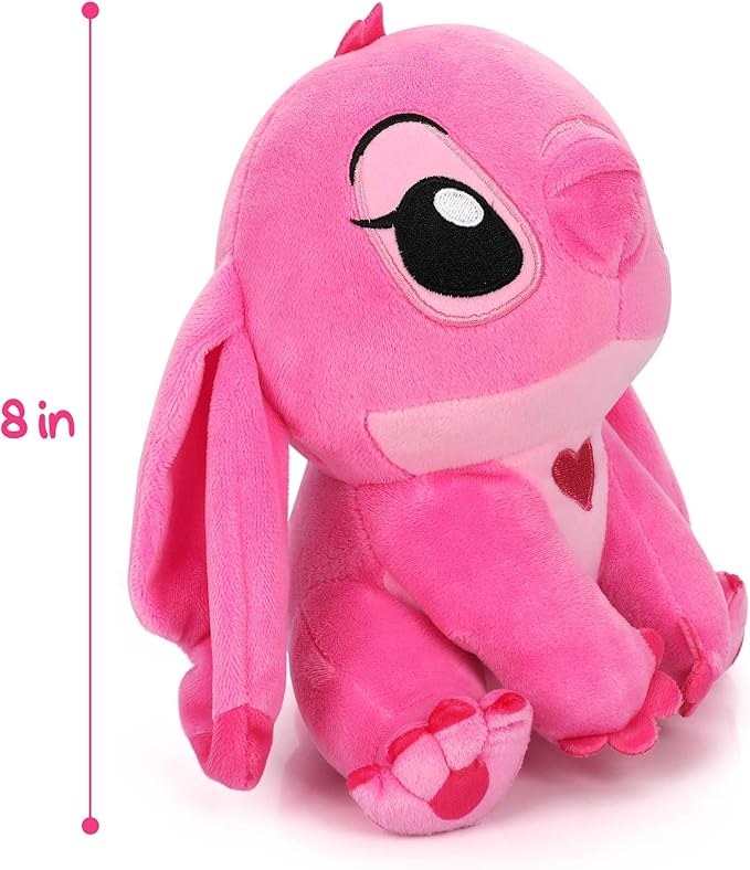 8 Inch Pink Monster Plush - Pink Cartoon Plush Alien Monster Plush Soft Stuffed Animal Plushies Pillow Room Decorat Party Favor Gifts for Boys Girls
