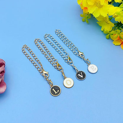 6PCS Letter Charm Accessories for Stanley Cup, Name ID Letter Handle Charm for Stanley Handle Identification Letter Pendant Handle Decoration for Stanley Tumbler Charms (Letter U)