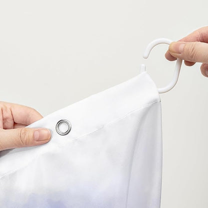 AILONEN Beautiful Butterfly Shower Curtain Bathroom 36" W*72" H Purple Butterfly Curtain Cloth Fabric Bathroom for Girls Kids,Deep Color Shower Curtain Set