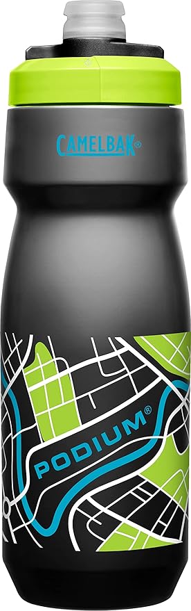 CamelBak Podium Bike Water Bottle 24oz, Grid Black