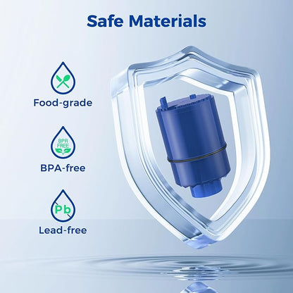 4-Pack Water Filter Replacement for PUR, PUR PLUS Faucet Mount Water Filtration System, NSF Certified, Replace Water Filter for PUR Sink Faucet RF-9999, Upgraded Version