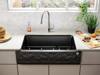 Cairn Undermount Single-bowl Farmhouse Kitchen Sink With Faceted Design