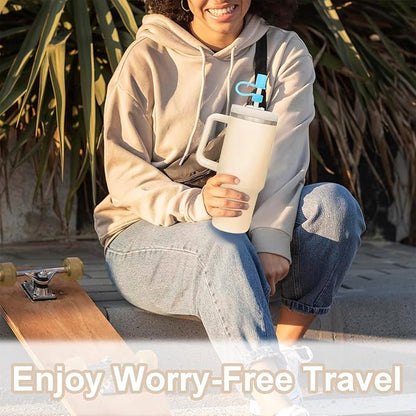 6Pcs Straw Cover Caps for Stanley Cup, Silicone Straw Topper Tip Stopper fit 30&40 Oz Tumbler with Handle, Dust Proof Decor Accessories for 0.4inch/10mm Drinking Straws