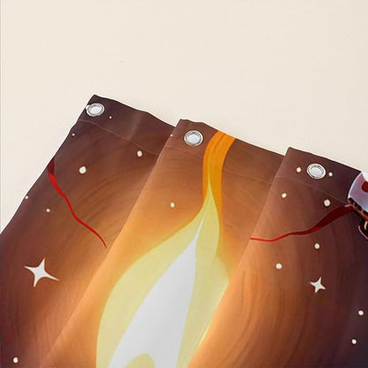 AILONEN Skull Shower Curtain for Bathroom,Red Rose Terror Snake Skull Bath Curtain,Goth Skull Skeleton Print Waterproof Curtain with 12 Plastic Hooks, 72" W*84" H