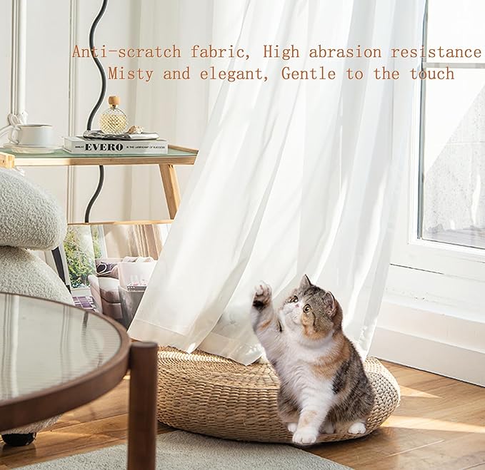 AIKASY Black Bed Canopy Scarf for Full/Queen - Luxury Sheer Canopy Bed Curtains with Light - Suitable for Four-Poster Bed, Metal Bed Frame, Wood Bed Frame -1pic