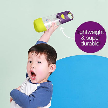 b.box 20oz Tritan Straw Bottle: Large Kids Water Bottle with Flip Straw for School, Daycare. Spill Proof, Leak Proof, Dishwasher Safe, BPA Free (Emerald Forest, 20 oz)