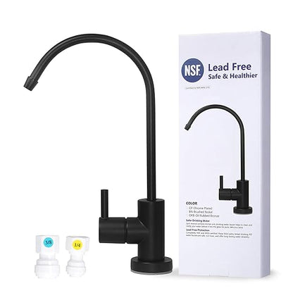 NSF (Oil Rubbed Bronze) Water Filtration Reverse Osmosis Faucet Lead-Free Advanced RO Tap for Drinking, Kitchen Sink Cooking, Cleaning | Safe, Healthier …