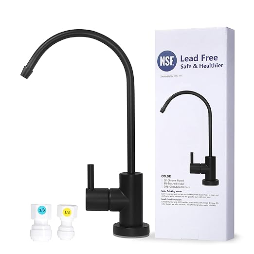 NSF (Oil Rubbed Bronze) Water Filtration Reverse Osmosis Faucet Lead-Free Advanced RO Tap for Drinking, Kitchen Sink Cooking, Cleaning | Safe, Healthier …