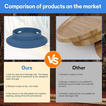 4 Pack Wine Glass Charcuterie Topper, Mini Charcuterie Boards for Wine Glass, Charcuterie Wine Glass Topper, Reusable Wine Glass Topper Coasters Plate for Family Gatherings and parties(Blue)