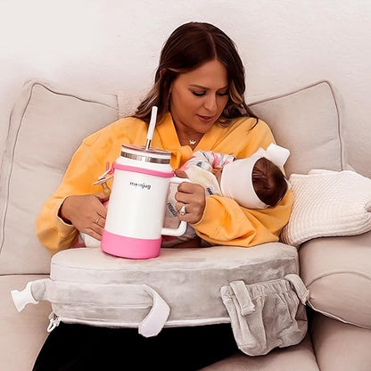 breastfeeding water bottle, 50oz (Blue with Breast Indicator Dial)