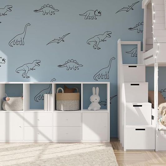 Large Dinosaur Wall Decals Removable Vinyl Nursery Decor Boys Room Wall Decor Stickers