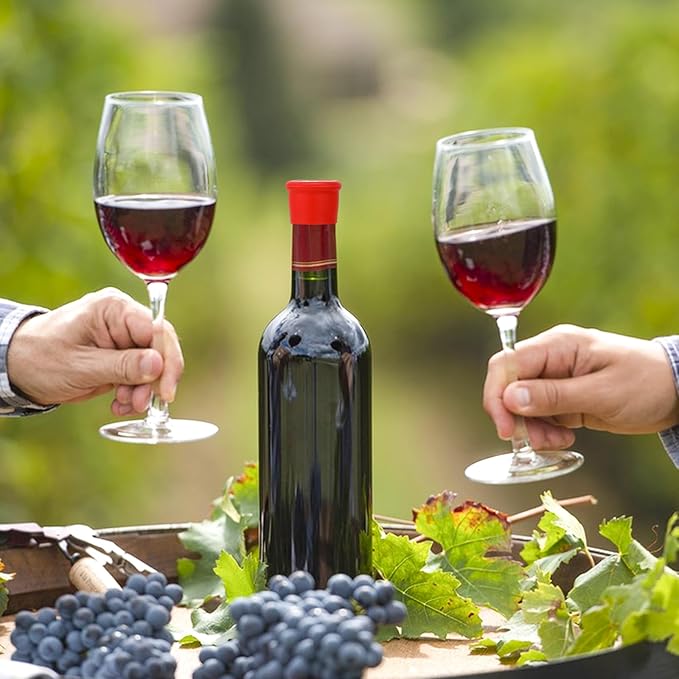 5 Pack Funny Silicone Wine Stoppers Wine Accessories for Wine Lovers Gifts Reusable Bottle Cover Caps Replace Corks for Wine Bottles Airtight Seal Decorative To Preserve Wine Fresh