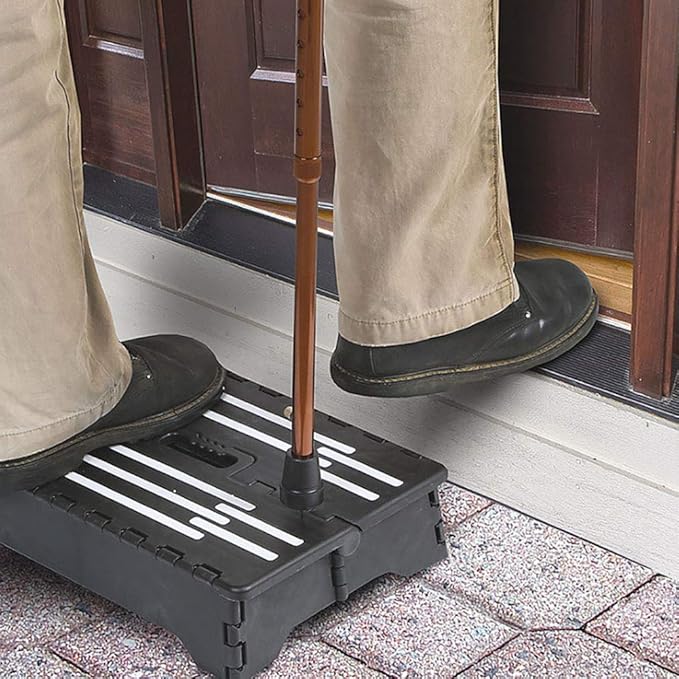 Portable Folding Step Riser for Elderly/Adults/Kids,High Riser Step Easy Transport,Foldable Stepping Stool Step Stool for Car/Kitchen/Bath,5 inch High Large Platform