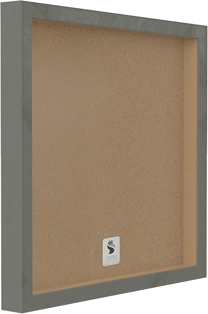 Stupell Industries Believe in Yourself Be Unstoppable Phrase Rustic Typography, Designed by Jennifer Pugh Gray Framed Wall Art, 24x24, Off- White