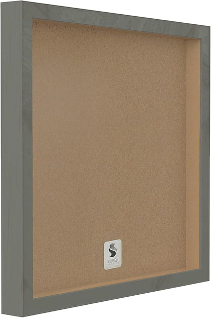 Stupell Industries Believe in Yourself Be Unstoppable Phrase Rustic Typography, Designed by Jennifer Pugh Gray Framed Wall Art, 24x24, Off- White