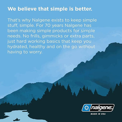 Nalgene Sustain Tritan BPA-Free MultiDrink Water Bottle Made with Material Derived from 50% Plastic Waste, 20 OZ, Red