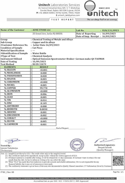 Copper Water Bottle A Handmade Ayurvedic Enameled Print Pure Copper Water Bottle For Drinking - Increase Your Water Consumption, and Experience Immediate Health Benefits (ENAMELED PRINT 4)