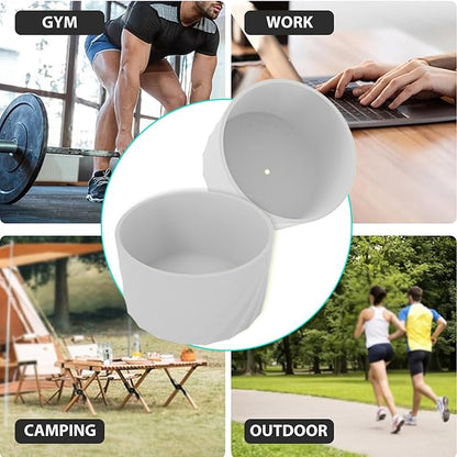 Kleeblatt White Silicone Boot For Stanley 40 Oz Tumbler, Stanley Cup Sleeve, Owala Water Bottle 24/32oz Boot Accessories, Stanley Cup Bottom Protector, Stanley Bottom Cover, Hydro Flask Boot