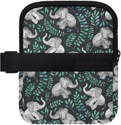 Elephant Water Bottle Pouch Leaf Stanley Cup Pouches for 40oz Tumbler IceFlow Storage Pocket Stanley Phone Holder Gym Tumbler Accessories for Women Men