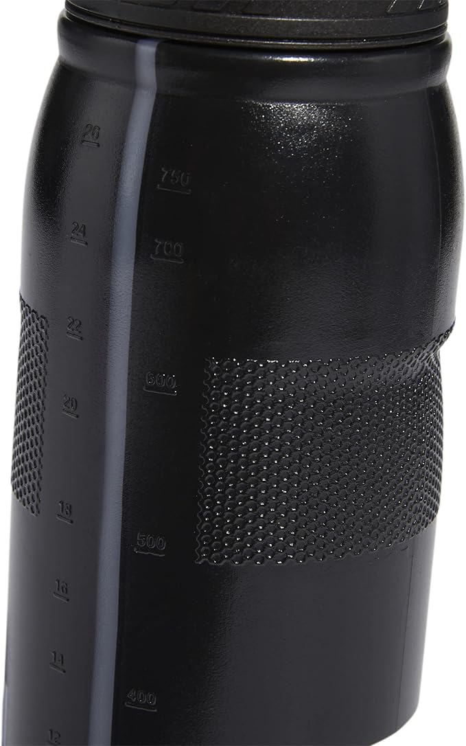 adidas unisex adult 750 Ml (28 Oz) Stadium Refillable Plastic sports water bottles, Black/White, One Size US