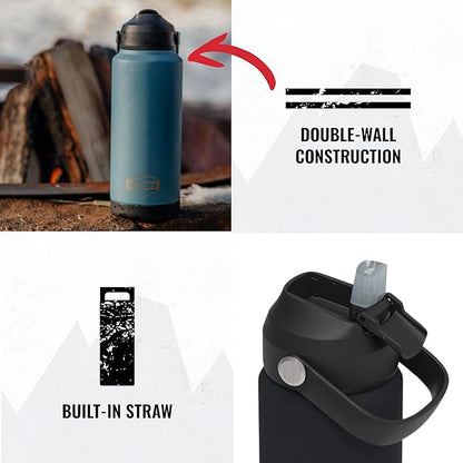 Cordova Outdoors Trailhead Class Water Bottle, Obsidian, 18 oz