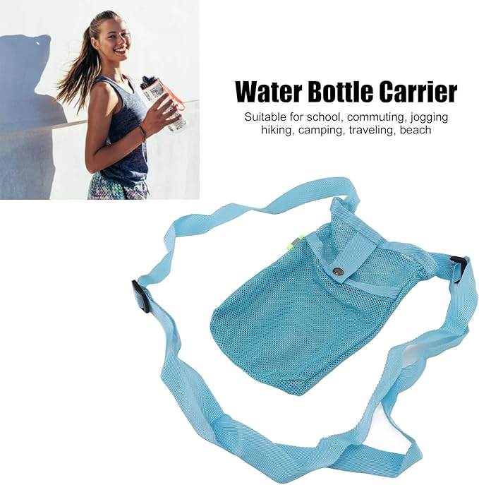 3PCS Water Bottle Holder, Water Bottle Carrier with Adjustable Shoulder Strap Bag Sling Sleeve for Sports Hiking Camping Walking