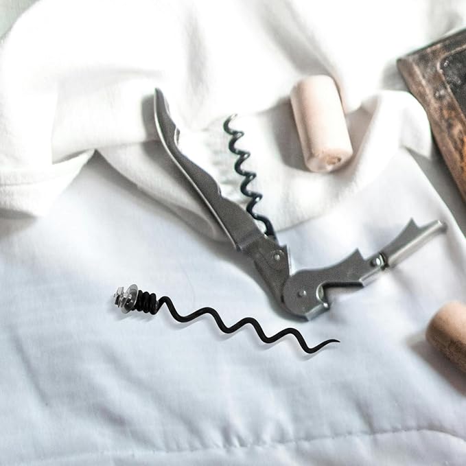 Alipis Replacement Corkscrew Spiral Worm 4pcs Corkscrew Wine Bottle Opener Manual Cork Screw for Waiter Metal Spiral Bit Replacement for Corkscrew Repairing