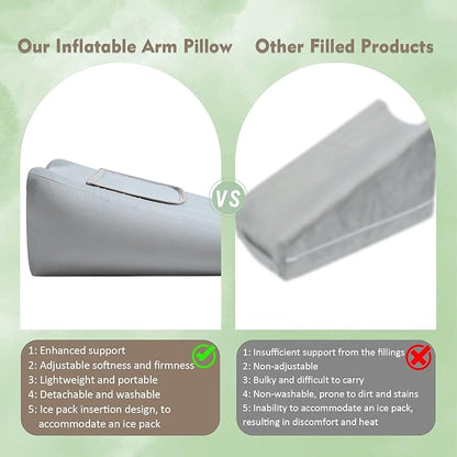 Arm Elevation Pillow, Arm Wedge Elevation Pillow Excellent, Ergonomic Elbow Support Pillow for Sleeping Arm Pads Pillow，Elevated Arm Pillow for Broken Arm,Inflatable Type
