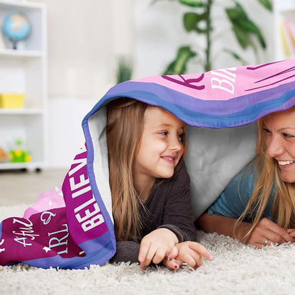 8 Year Old Girl Birthday Gifts Blanket, 8 Year Old Girl Gifts, Birthday Gifts for 8 Year Old Girls, 8th Birthday Decorations for Girls, Eight Year Old Girl Birthday Gifts 60"X50"