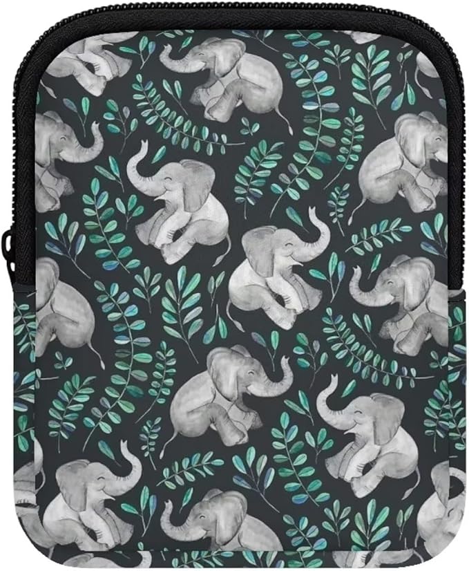 Elephant Water Bottle Pouch Leaf Stanley Cup Pouches for 40oz Tumbler IceFlow Storage Pocket Stanley Phone Holder Gym Tumbler Accessories for Women Men