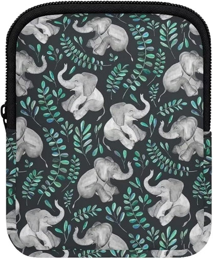 Elephant Water Bottle Pouch Leaf Stanley Cup Pouches for 40oz Tumbler IceFlow Storage Pocket Stanley Phone Holder Gym Tumbler Accessories for Women Men