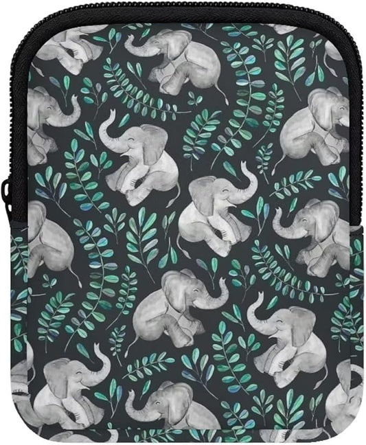 Elephant Water Bottle Pouch Leaf Stanley Cup Pouches for 40oz Tumbler IceFlow Storage Pocket Stanley Phone Holder Gym Tumbler Accessories for Women Men