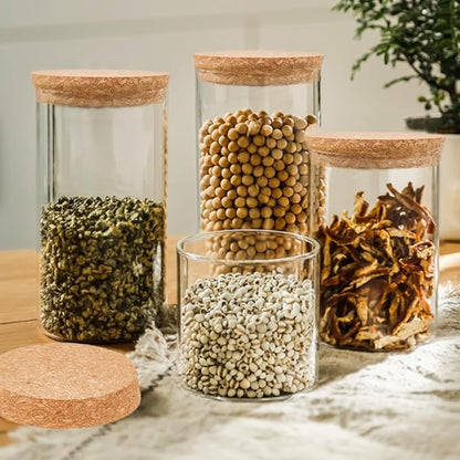 OLYCRAFT 8 Pcs Large Cork Stoppers Tapered Cork Plugs Wood Corks Lids Bottle Lids Cork Stoppers 3.1~3.4 inch Wine Bottle Stoppers Wood Jar Cork for Kitchen Wedding Favor Canning - 1.7cm Thick