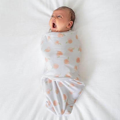 aden + anais Easy Swaddle Wrap, Newborn Wearable Swaddle Blanket, Adjustable Fasteners, 100% Cotton, 3 Pack, 0-3 Months, Garden Floral