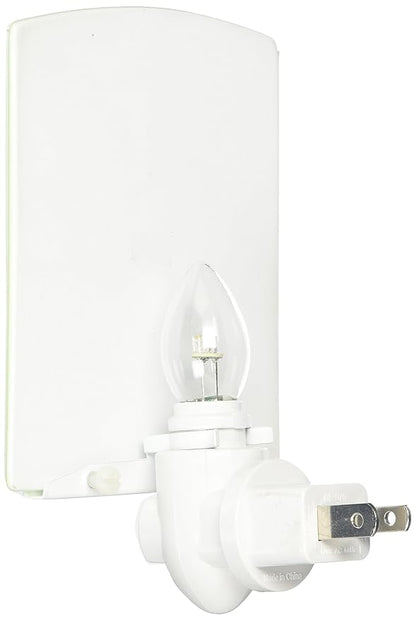 Caroline's Treasures BB7074CNL Puppy Pawprint Green Stripes Ceramic Night Light Compact, UL-Certified, Ideal for Bedroom, Bathroom, Nursery, Hallway, Kitchen, 6x4x3, Multicolor