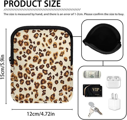 Leopard Stanley Cup Pouch with Adjustable Strap Water Bottle Storage Bag 20oz-40oz IceFlow Tumbler Pouch for Stanley Accessories