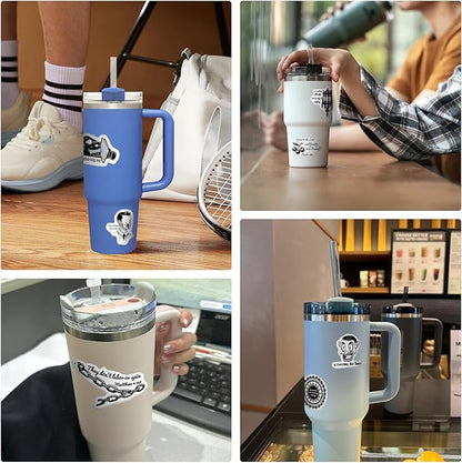 50Pcs Gothic Style Stickers Pack - Dark Aesthetic Vinyl Stickers, Easy to Apply, for Water Bottles, Laptops, Phones, Skateboards, Adults, Teens, Kids