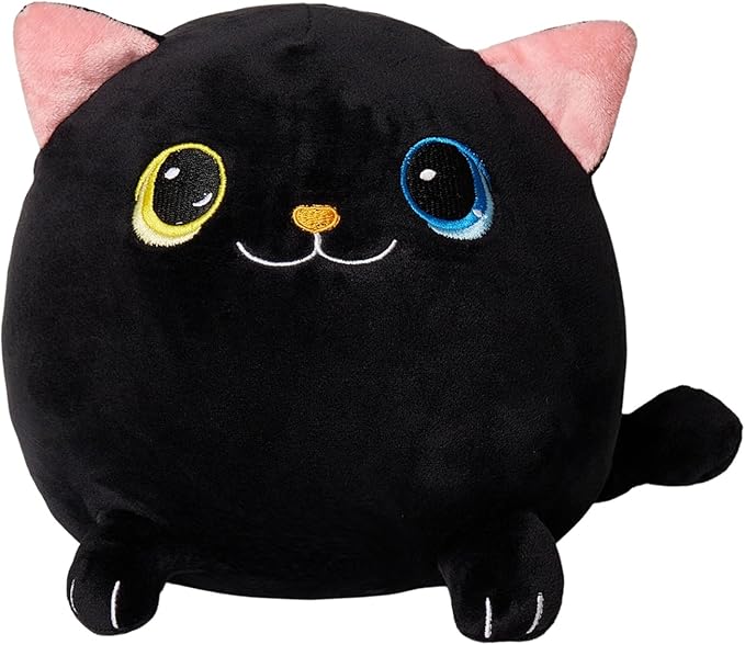 9.4" Black Cat Plush Toys - Halloween Stuffed Animal Cute Black Cat Pillow Halloween Plush Cat Stuffed Animals Halloween Cat Plush Gift for Halloween Party Decor Kids, Girls & Boys Birthday