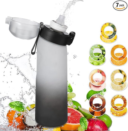 Air Water Bottle with 7Pcs Flavor Pods 26.3Oz Scent Water Bottle Fruit Fragrance Water Bottle,Scent Water Cup,Sports Water Cup Suitable for Outdoor Sports